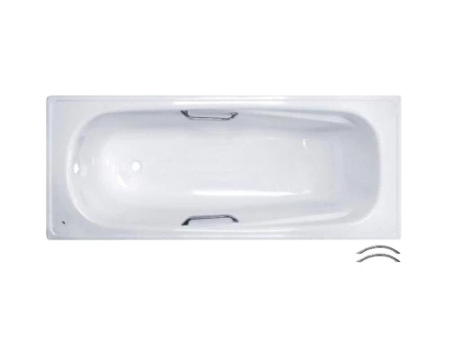Стальная ванна 150x70 см отверстиями для ручек BLB Universal HG B50H handles