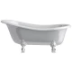 Ванна из литого мрамора белые ноги 170x79 см Astra-Form Роксбург 01010032