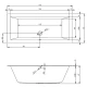 Акриловая ванна 175x75 см Riho Lugo B132001005