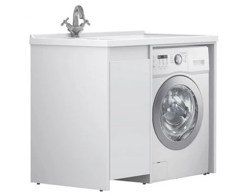 Тумба белый глянец 113,5 см L Belux Ока Н 115-01