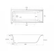 Акриловая ванна 170x70 см Cersanit Lorena WP-LORENA*170