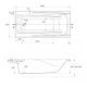 Акриловая ванна 180x85 см Cersanit Zen WP-ZEN*180