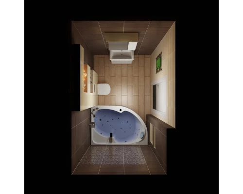 Акриловая ванна 160x100 см R 1Marka Diana 01ди1610п