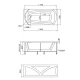 Акриловая ванна 130x70 см 1Marka Elegance 01эл1370
