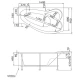 Акриловая ванна 160x95 см L Marka One Gracia 01гр1695л