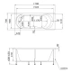 Акриловая ванна 170x70 см Marka One Libra 01ли1770