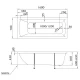 Акриловая ванна 160x70 см Marka One Modern 01мод1670