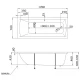Акриловая ванна 170x70 см Marka One Modern 01мод1770