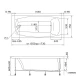 Акриловая ванна 173x75 см Marka One Pragmatika 01пр17375
