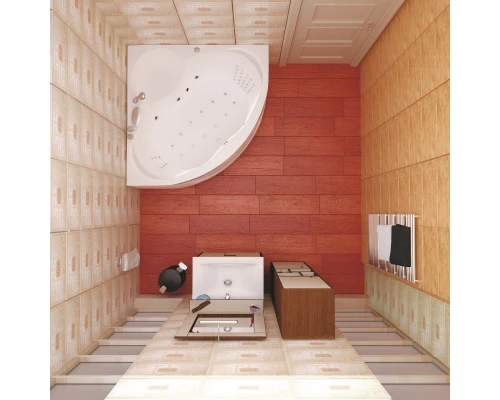 Акриловая ванна 140x140 см Marka One Trapani 01тр1414