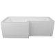 Акриловая ванна 165x85 см L Marka One linea 01лин16585л