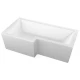Акриловая ванна 165x85 см L Marka One linea 01лин16585л