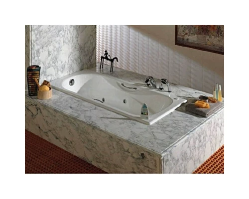 Чугунная ванна 170x75 см с противоскользящим покрытием Roca Malibu SET/2309G000R/526803010/150412330