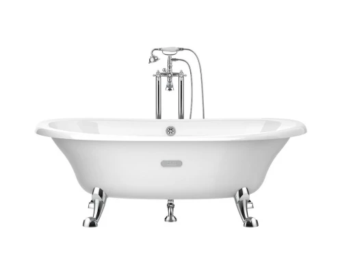 Чугунная ванна 170x85 см с противоскользящим покрытием Roca Newcast White 233650007