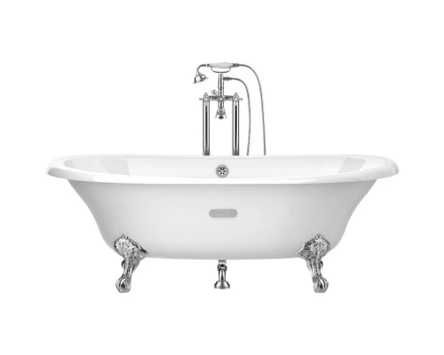 Чугунная ванна 170x85 см с противоскользящим покрытием Roca Newcast White 233650007