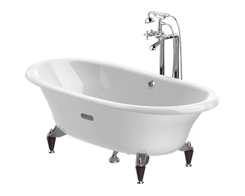 Чугунная ванна 170x85 см с противоскользящим покрытием Roca Newcast White 233650007
