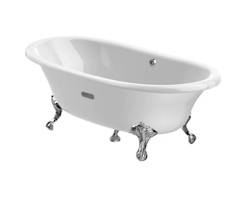 Чугунная ванна 170x85 см с противоскользящим покрытием Roca Newcast White 233650007