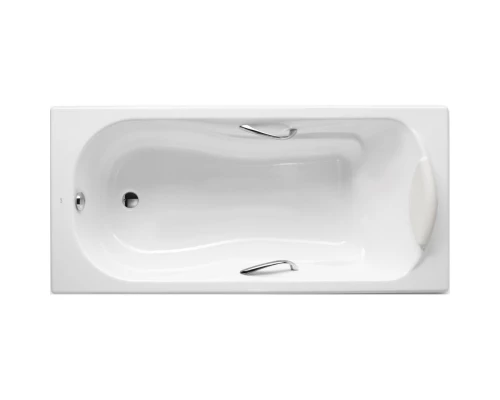 Чугунная ванна 170x80 см с противоскользящим покрытием Roca Haiti SET/2327G000R/526804210/150412330