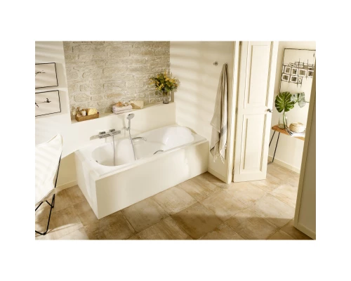 Чугунная ванна 160x80 см с противоскользящим покрытием Roca Haiti SET/2330G000R/526804210/150412330