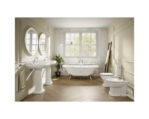 Чугунная ванна 170x85 см с противоскользящим покрытием Roca Newcast White 233650007