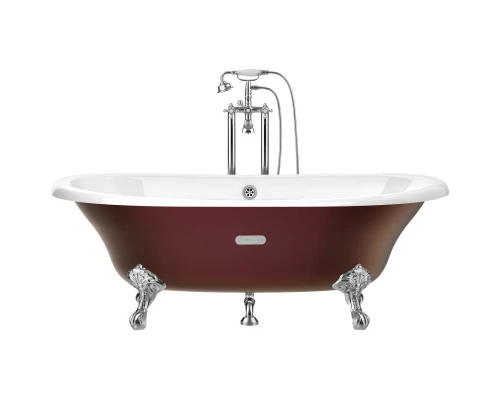 Чугунная ванна 170x85 см с противоскользящим покрытием Roca Newcast Copper 233650008