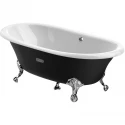Чугунная ванна 170x85 см с противоскользящим покрытием Roca Newcast Black 233650002 Чугунная ванна 170x85 см с противоскользящим покрытием Roca Newcast Black 233650002