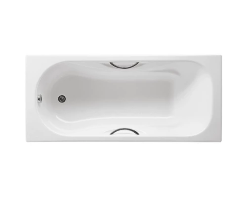 Чугунная ванна 160x70 см с противоскользящим покрытием Roca Malibu 2334G0000