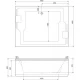 Акриловая ванна 190x145 см Cezares Plane Duo PLANE_DUO-190-145-51-W37