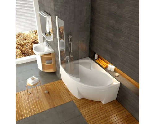 Асимметричная акриловая ванна Rosa II PU Plus 170 x 105 L Ravak C2210P0000