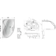 Асимметричная акриловая ванна Rosa II PU Plus 160 x 105 P Ravak CL210P0000