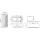Акриловая ванна Sonata PU Plus 180x80 Ravak CW010P0000