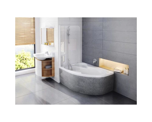 Асимметричная акриловая ванна Rosa II PU Plus 160 x 105 L Ravak CM210P0000
