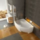 Асимметричная акриловая ванна Rosa II PU Plus 160 x 105 L Ravak CM210P0000