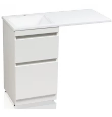 Тумба с раковиной белый глянец 110 см Style Line Даллас СС-00000438 + СС-00000442