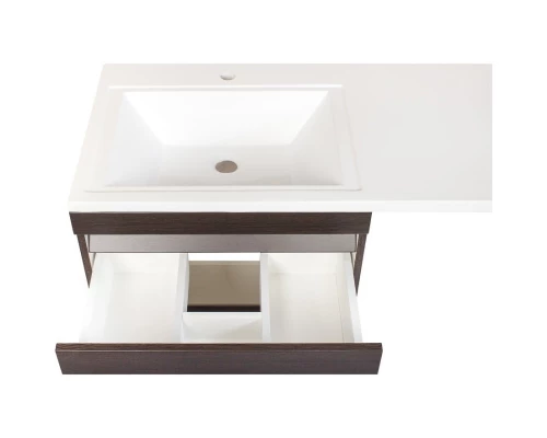 Тумба с раковиной венге 120 см Style Line Даллас СС-00000424 + СС-00000367