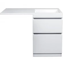 Тумба с раковиной белый глянец 115 см Style Line Даллас СС-00000515 + СС-00000519