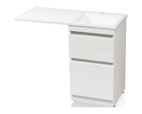 Тумба с раковиной белый глянец 115 см Style Line Даллас СС-00000515 + СС-00000519