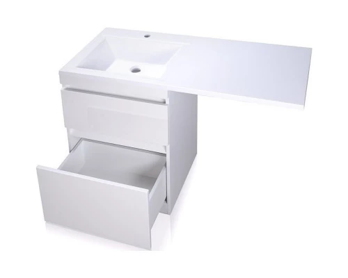 Тумба с раковиной белый глянец 120 см Style Line Даллас СС-00000469 + СС-00000367