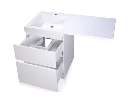 Тумба с раковиной белый глянец 120 см Style Line Даллас СС-00000469 + СС-00000367
