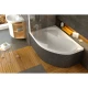 Асимметричная акриловая ванна Rosa II PU Plus 150 x 105 L Ravak CK210P0000