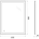 Зеркало 60x80 см BelBagno SPC-GRT-600-800-LED-TCH