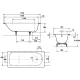 Стальная ванна 170x70 см Kaldewei Eurowa 312-1 Standard