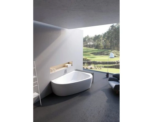 Акриловая асимметричная ванна LoveStory II PU Plus P белая Ravak C781000000