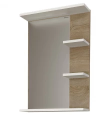 Зеркало 47x70 см дуб сонома/белый глянец Grossman Поло 204701