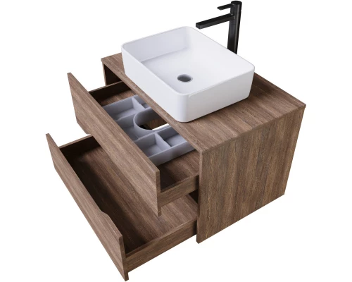 Тумба дуб винтаж/графит 80 см Grossman Лайф 108015