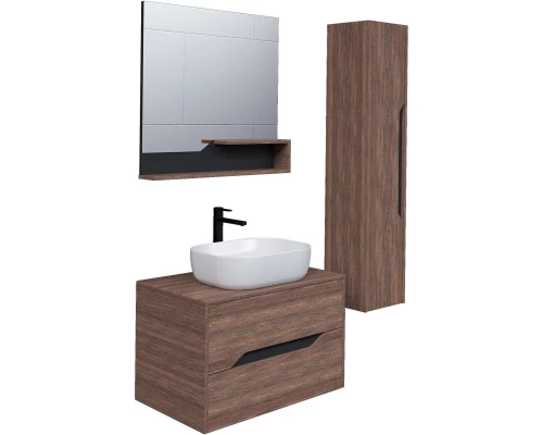 Тумба дуб винтаж/графит 80 см Grossman Лайф 108015