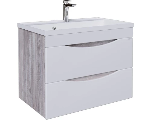 Тумба бетон пайн/белый глянец 69 см Grossman Талис 107011