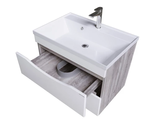 Тумба бетон пайн/белый глянец 79 см Grossman Талис 108014