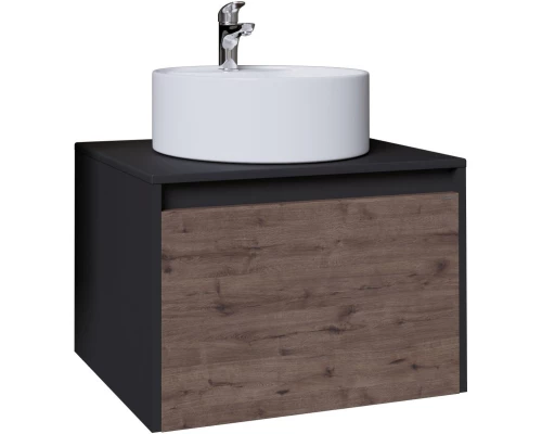 Тумба дуб веллингтон/графит 60 см Grossman Смарт 106009