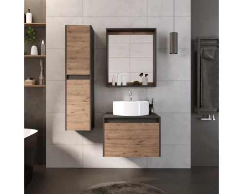 Тумба дуб веллингтон/графит 60 см Grossman Смарт 106009